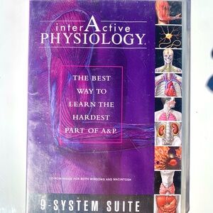 Interactive Anatomy & Physiology Computer CD-ROM Tutorial Learning Tool